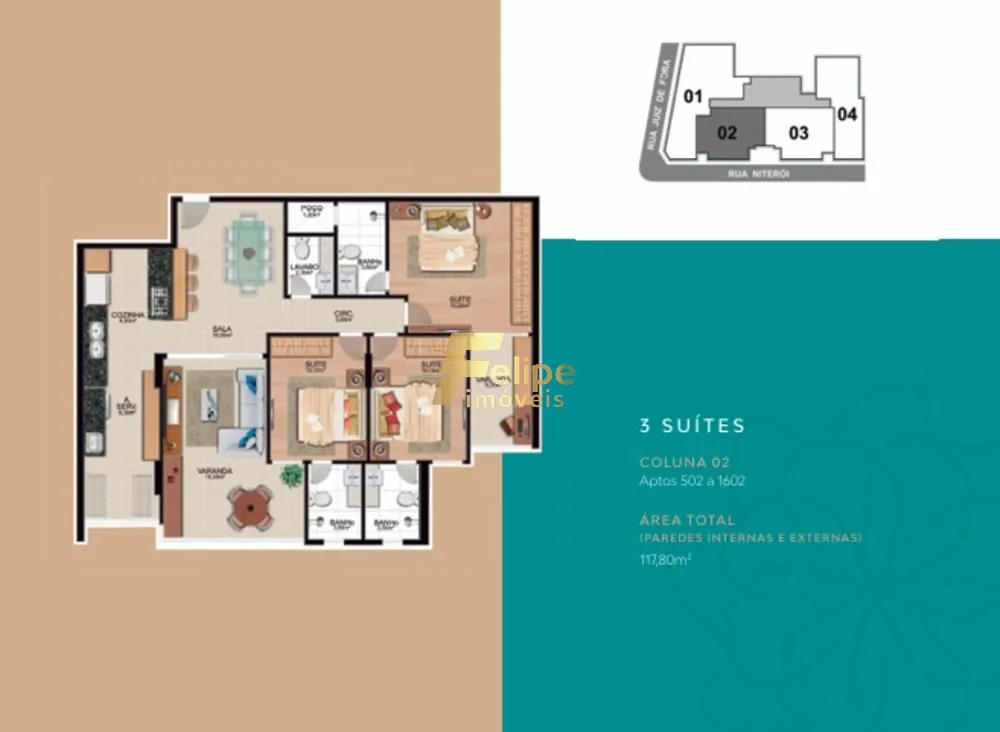 Apartamento, 3 quartos, 117 m² - Foto 6