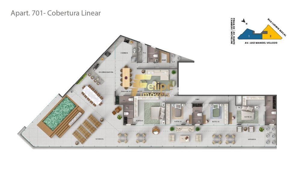 Apartamento, 3 quartos, 101 m² - Foto 3