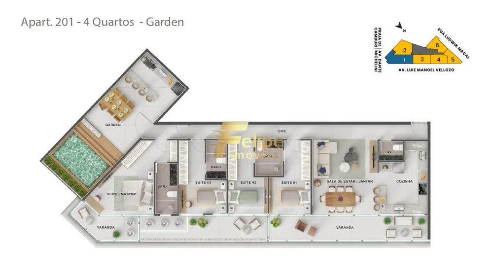 Apartamento, 3 quartos, 101 m² - Foto 6