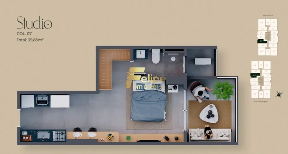 Apartamento, 1 quarto, 37 m² - Foto 4