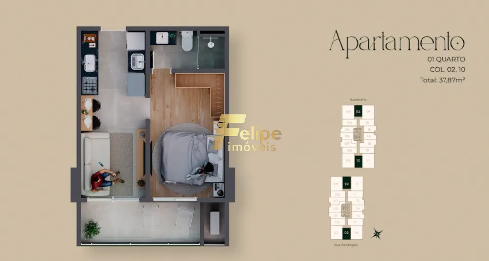 Apartamento, 1 quarto, 37 m² - Foto 6