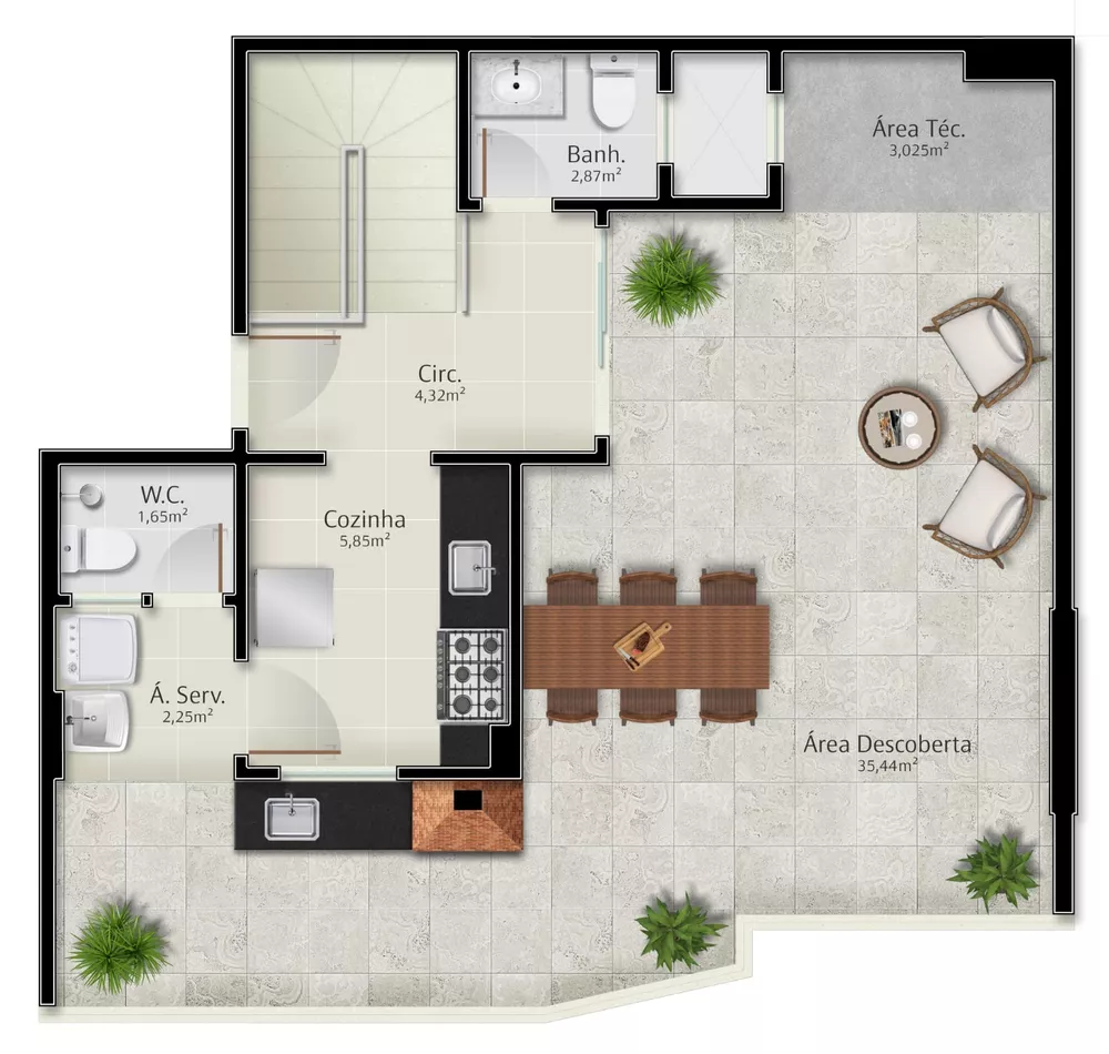 Apartamento à venda com 2 quartos, 116m² - Foto 8