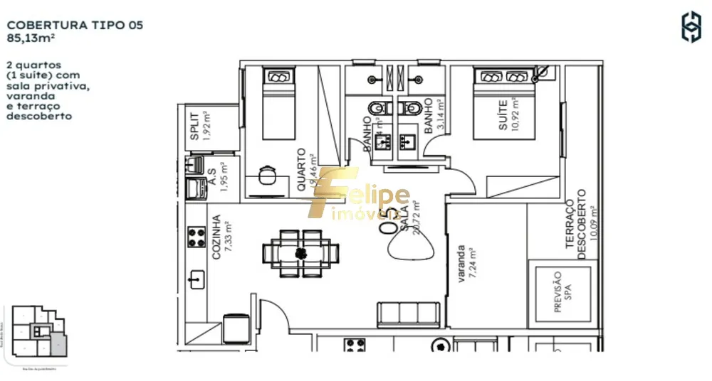 Apartamento, 2 quartos, 76 m² - Foto 3