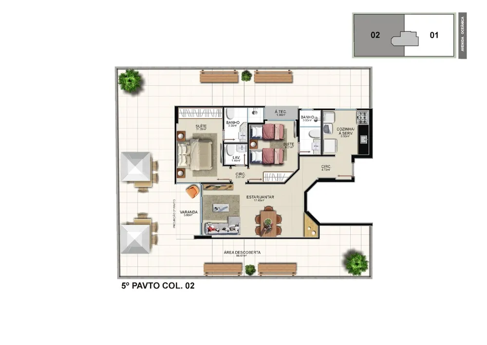 Apartamento, 2 quartos, 67 m² - Foto 11