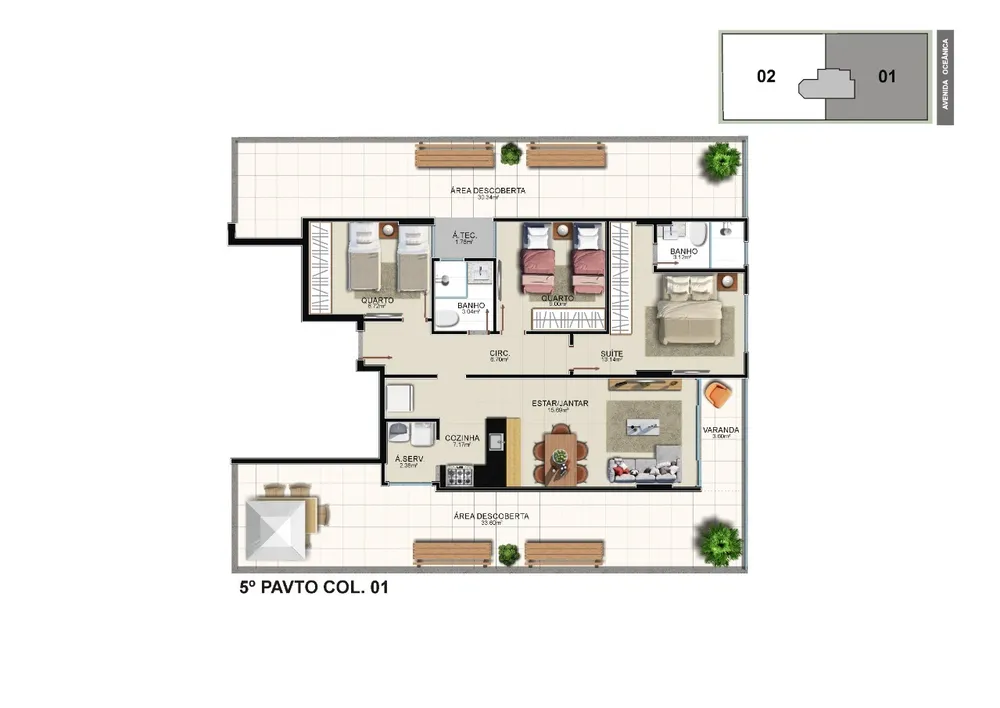 Apartamento, 2 quartos, 67 m² - Foto 12
