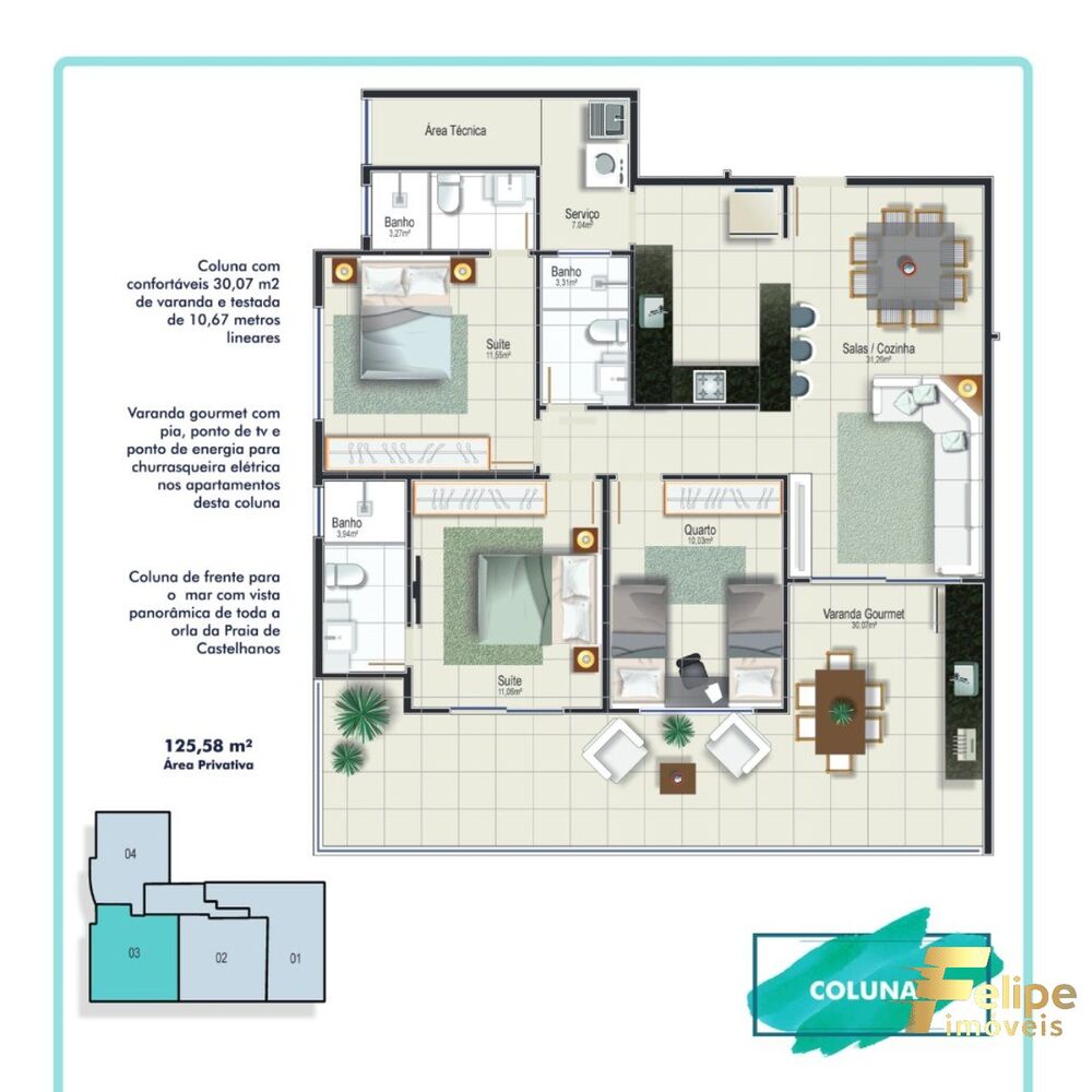Apartamento, 3 quartos, 110 m² - Foto 7