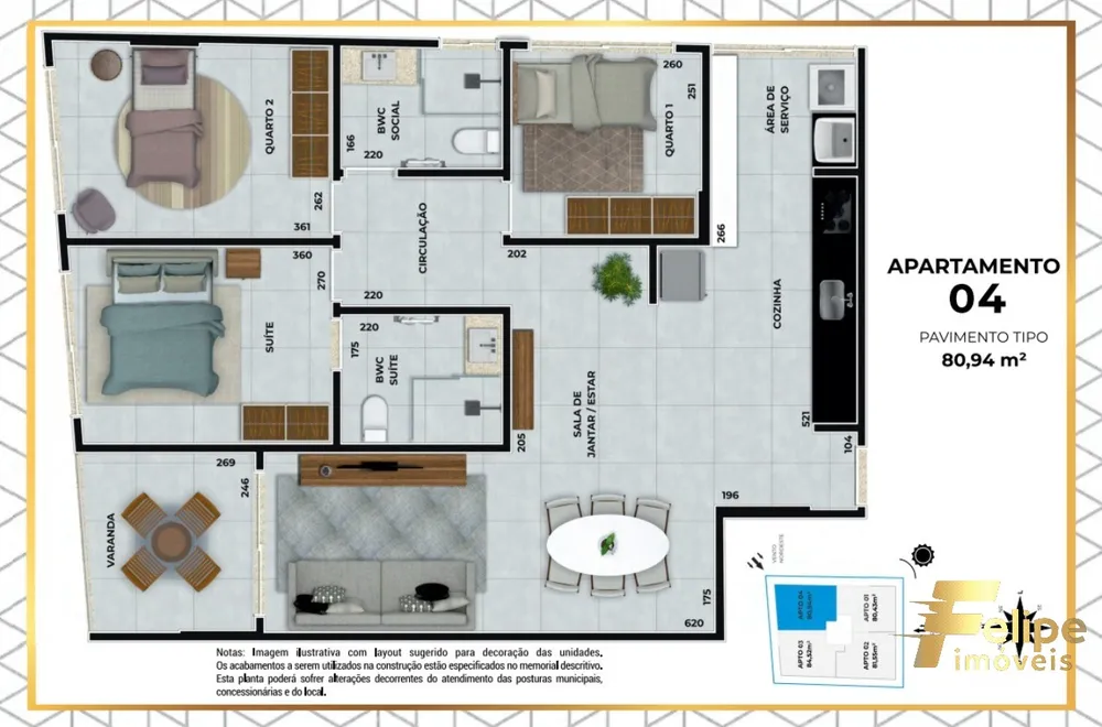 Apartamento, 2 quartos, 80 m² - Foto 7