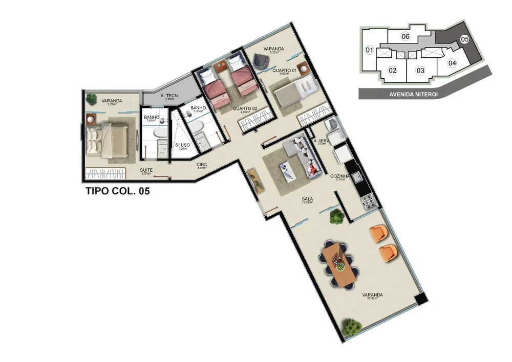 Apartamento, 3 quartos, 95 m² - Foto 13