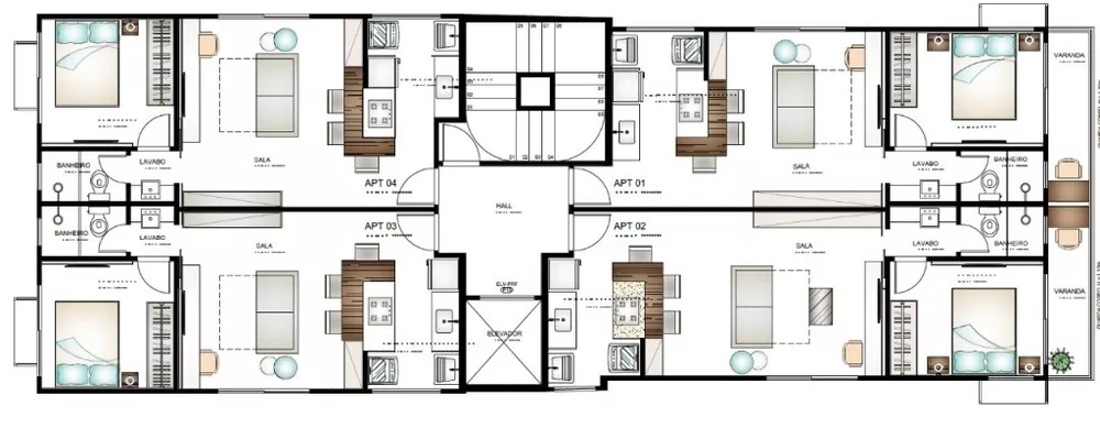 Apartamento à venda com 1 quarto, 42m² - Foto 7