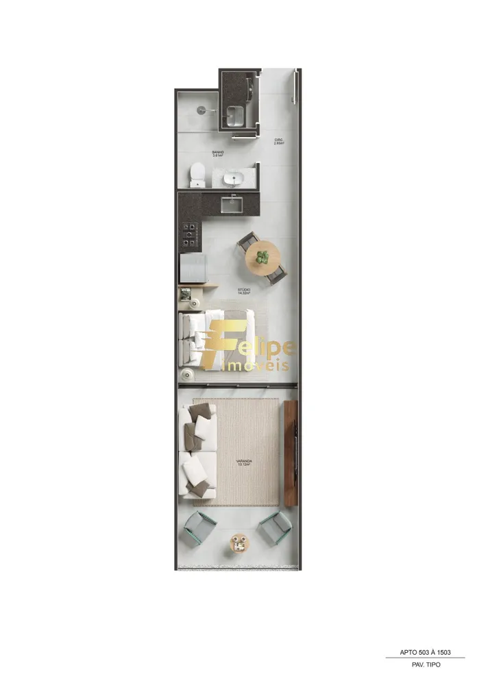 Apartamento, 3 quartos, 126 m² - Foto 1