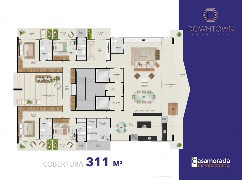 Apartamento, 4 quartos, 155 m² - Foto 5