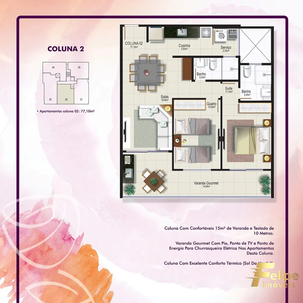 Apartamento, 2 quartos, 68 m² - Foto 7
