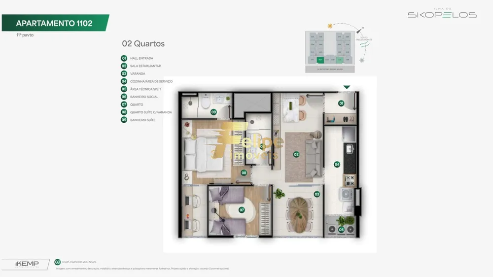 Apartamento, 3 quartos, 70 m² - Foto 10