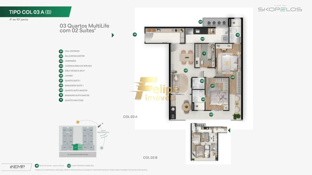 Apartamento, 3 quartos, 70 m² - Foto 5