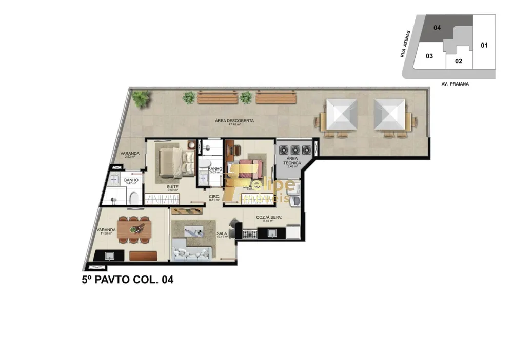 Apartamento, 2 quartos, 61 m² - Foto 11