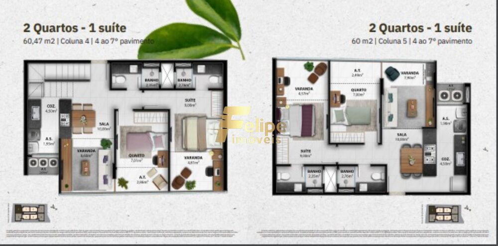 Apartamento, 3 quartos, 82 m² - Foto 2