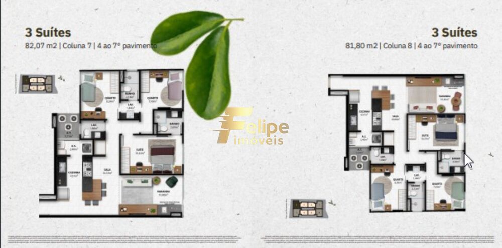 Apartamento, 3 quartos, 82 m² - Foto 4