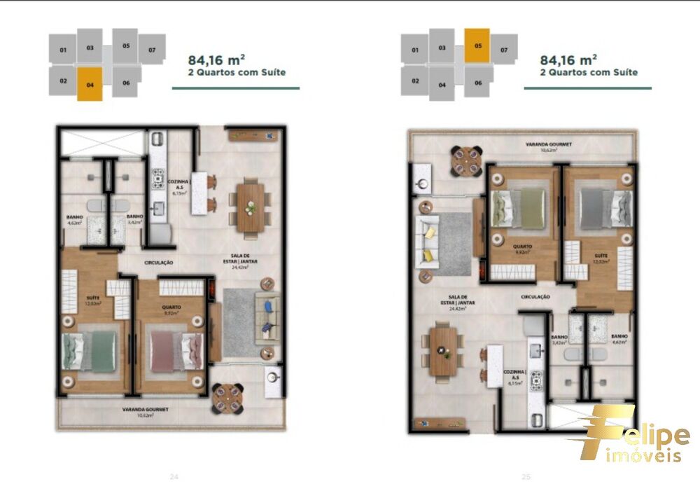 Cobertura, 3 quartos, 174 m² - Foto 2