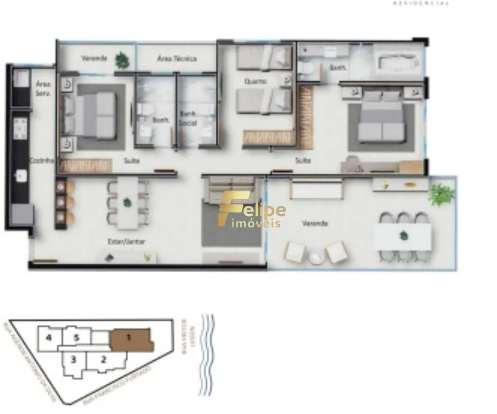 Apartamento, 3 quartos, 96 m² - Foto 3