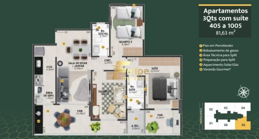 Apartamento, 3 quartos, 149 m² - Foto 3