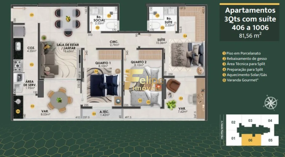 Apartamento, 3 quartos, 149 m² - Foto 1