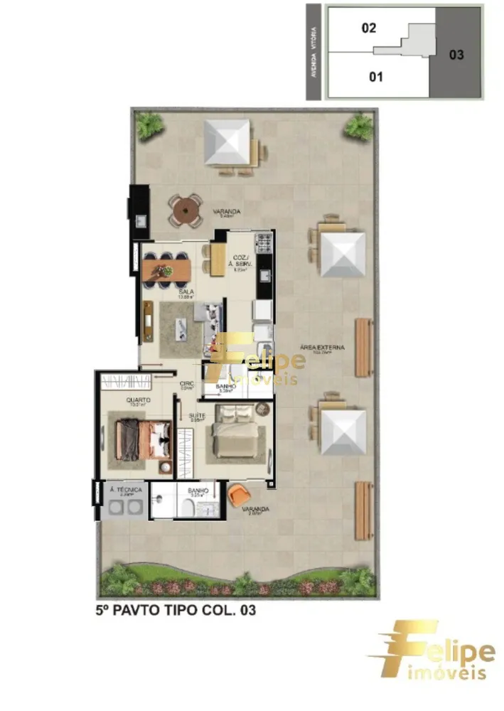 Apartamento, 3 quartos, 117 m² - Foto 4