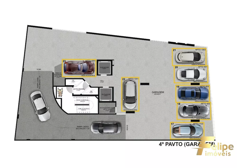 Apartamento à venda com 2 quartos, 67m² - Foto 4