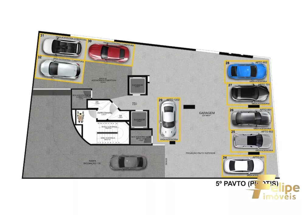 Apartamento à venda com 2 quartos, 67m² - Foto 3