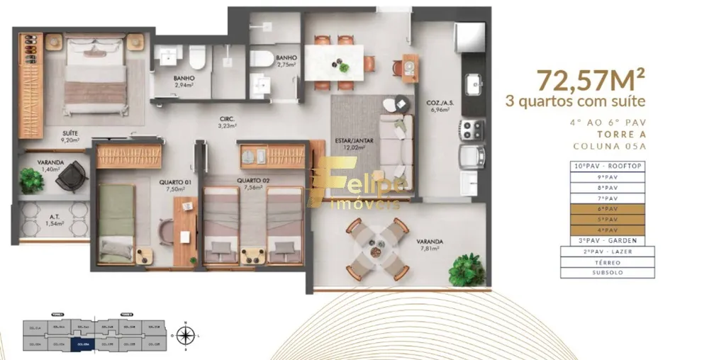 Apartamento, 3 quartos, 121 m² - Foto 4