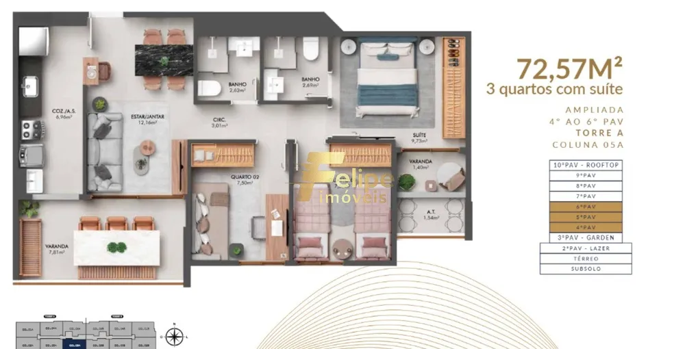 Apartamento, 3 quartos, 121 m² - Foto 8