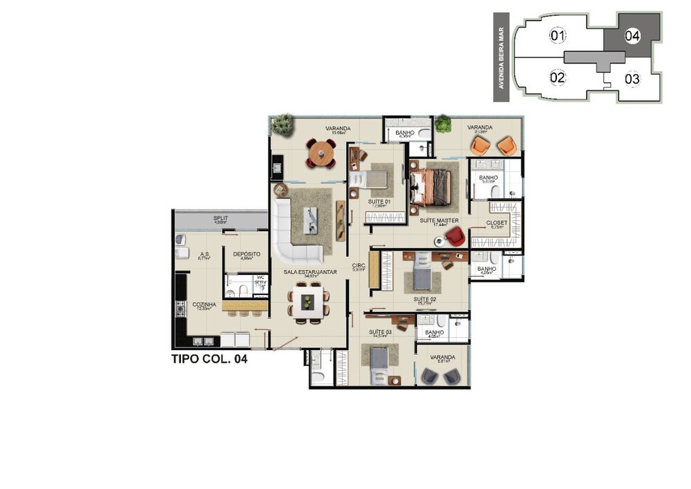 Apartamento, 4 quartos, 320 m² - Foto 12