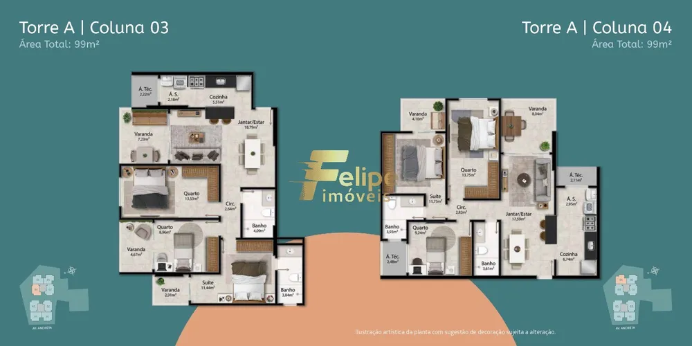 Apartamento, 3 quartos, 99 m² - Foto 11