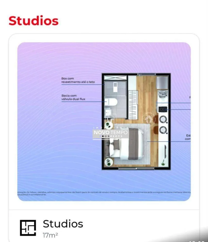 Kitnet-Studio, 17 m² - Foto 1