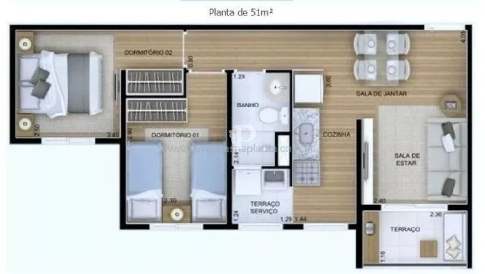 Apartamento à venda com 2 quartos, 48m² - Foto 15