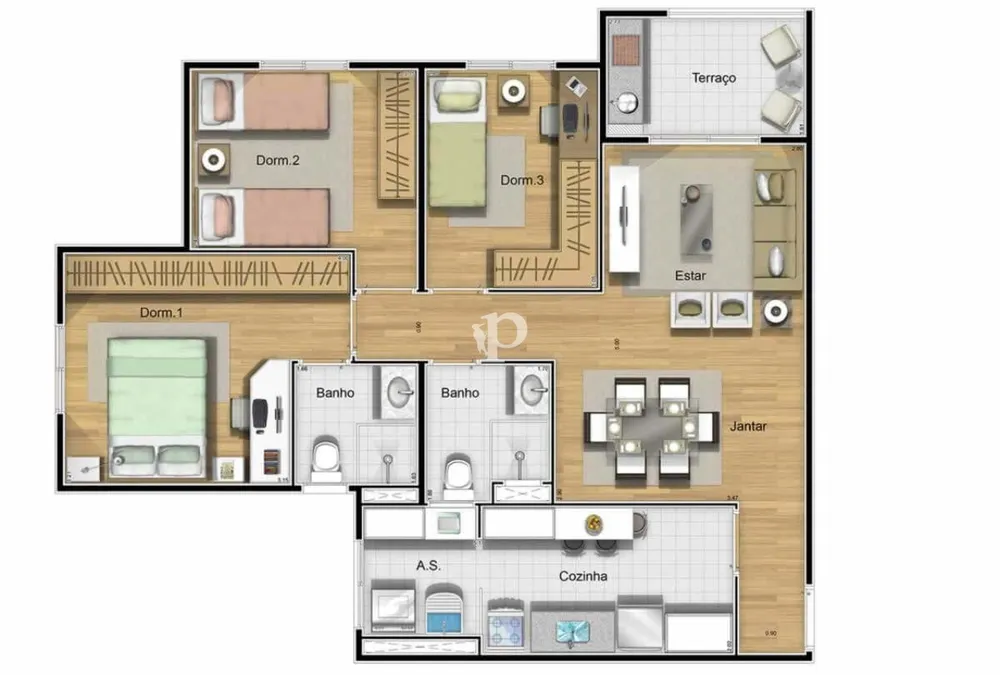 Apartamento, 3 quartos, 77 m² - Foto 25