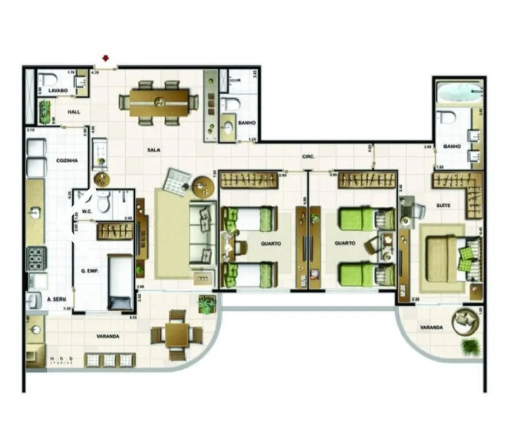 Apartamento, 3 quartos, 135 m² - Foto 21