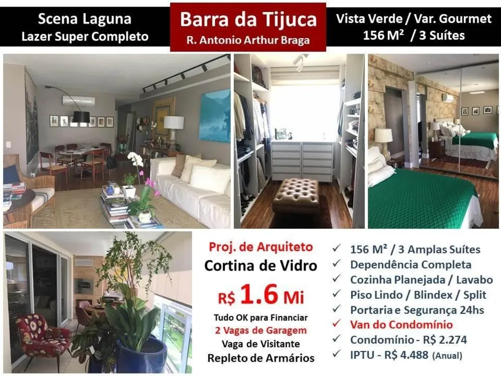Apartamento, 3 quartos, 156 m² - Foto 1