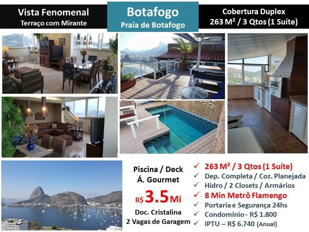 Cobertura, 3 quartos, 263 m² - Foto 1