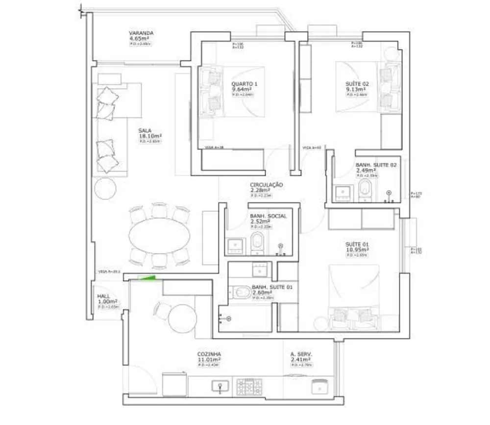 Apartamento, 3 quartos, 85 m² - Foto 7