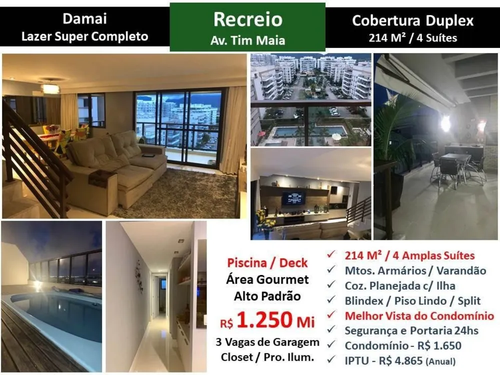 Cobertura, 4 quartos, 214 m² - Foto 1