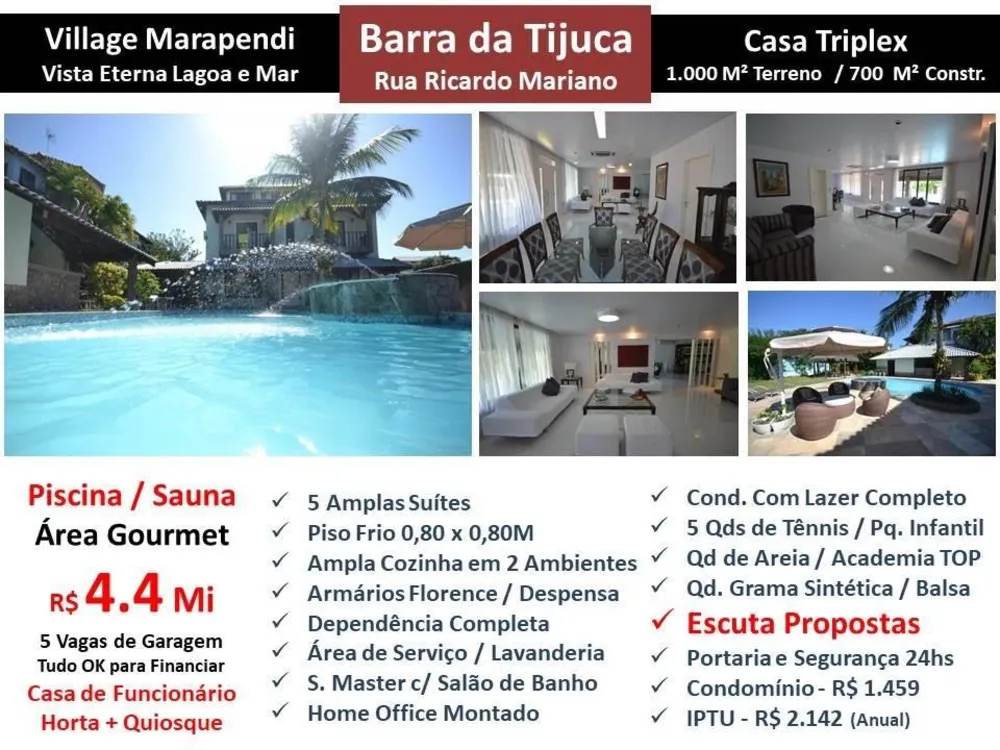 Casa, 5 quartos, 1000 m² - Foto 1