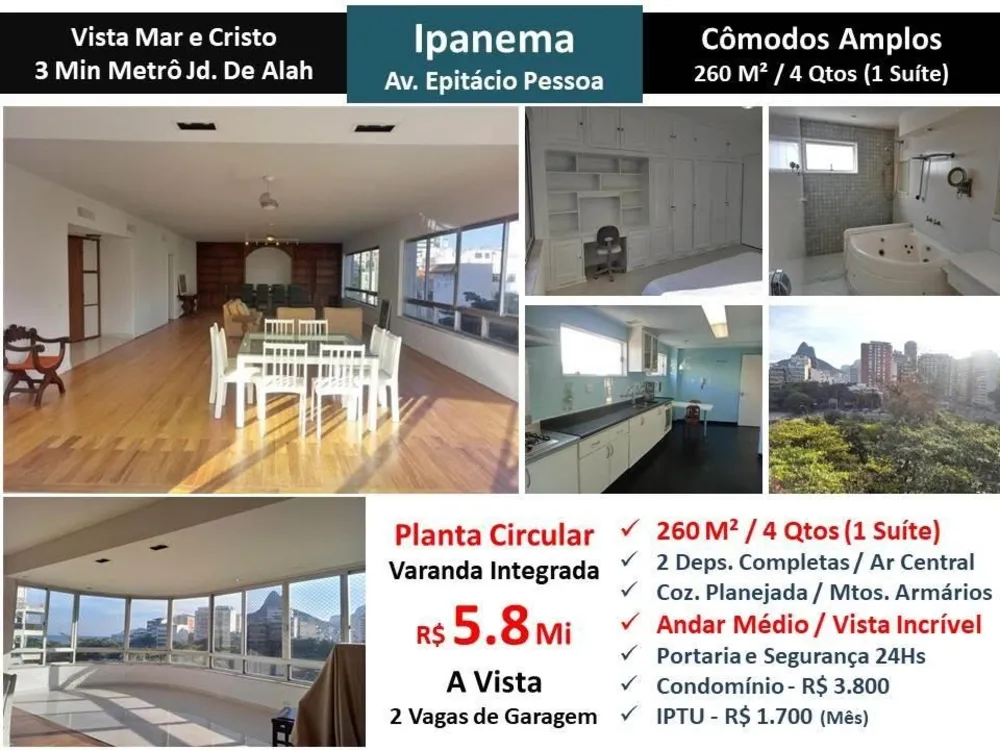 Apartamento, 4 quartos, 260 m² - Foto 1