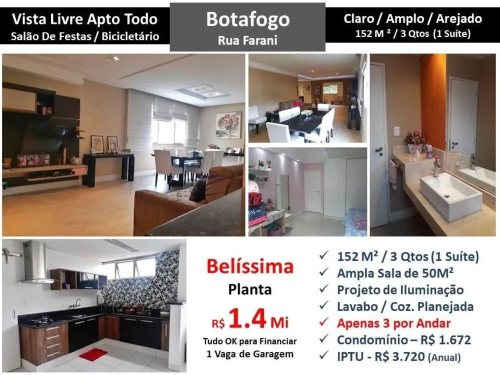 Apartamento, 3 quartos, 152 m² - Foto 1