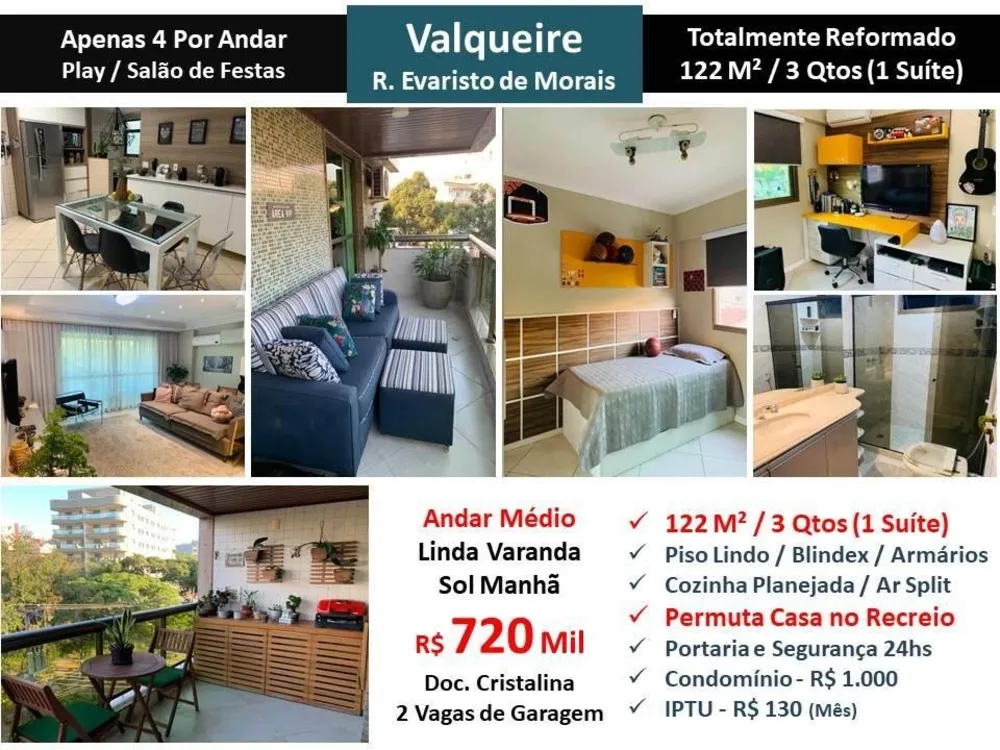 Apartamento, 3 quartos, 122 m² - Foto 1