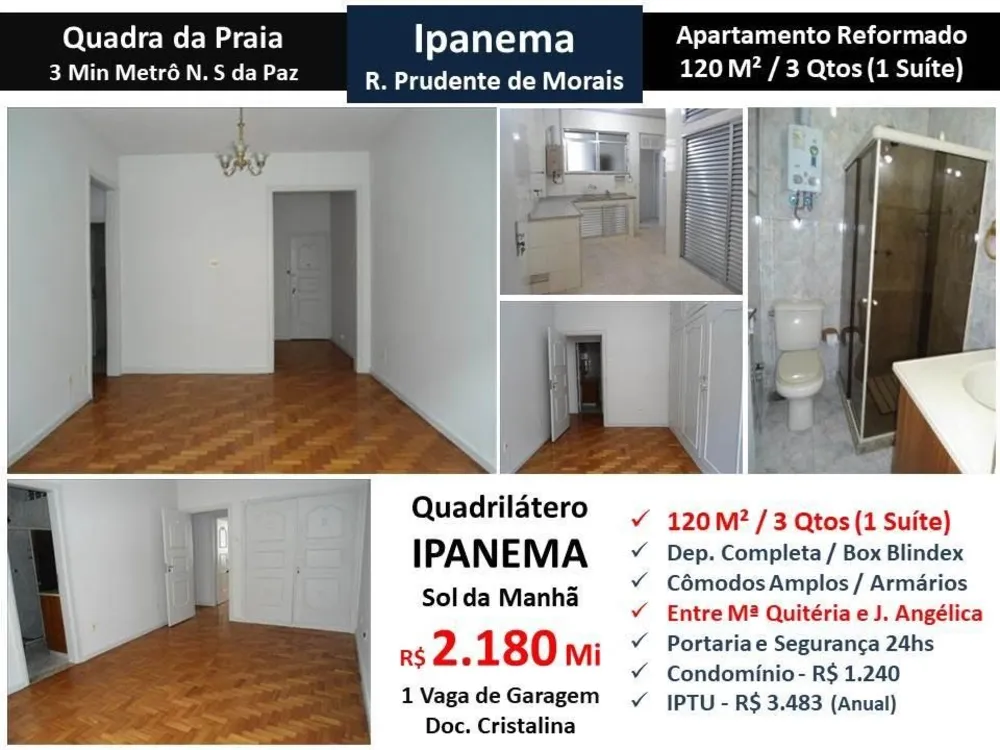 Apartamento, 3 quartos, 120 m² - Foto 1