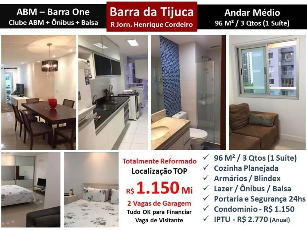 Apartamento, 3 quartos, 96 m² - Foto 1