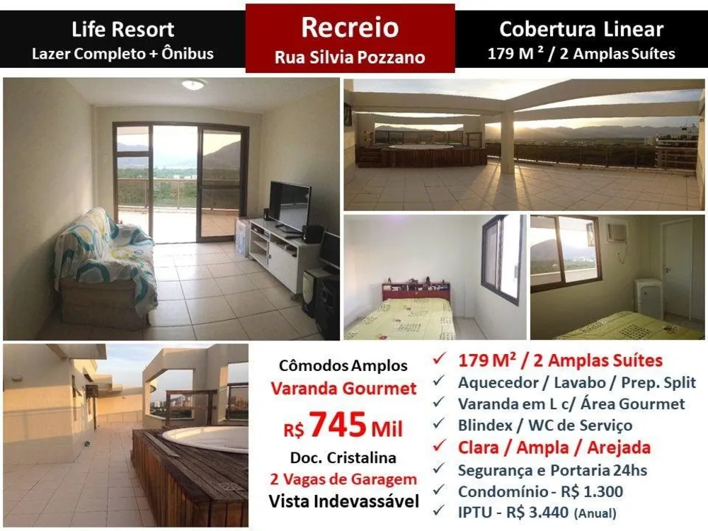 Cobertura, 2 quartos, 179 m² - Foto 1