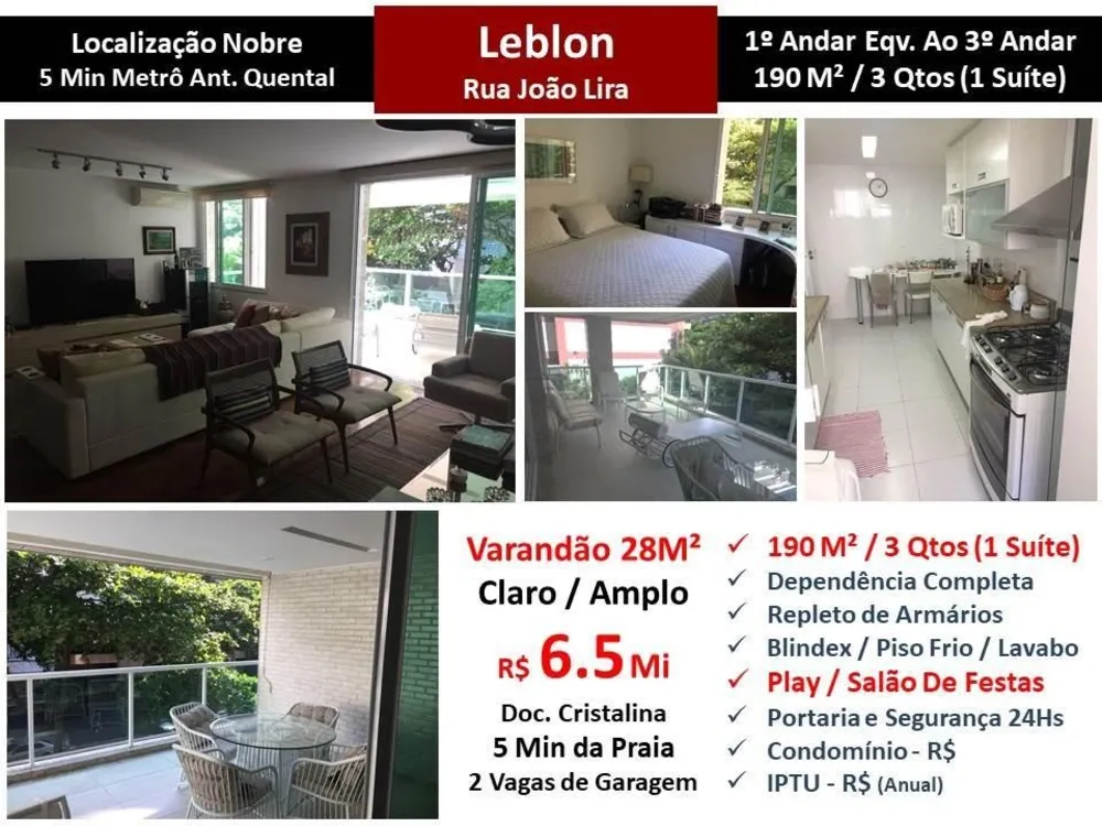 Apartamento, 3 quartos, 190 m² - Foto 1