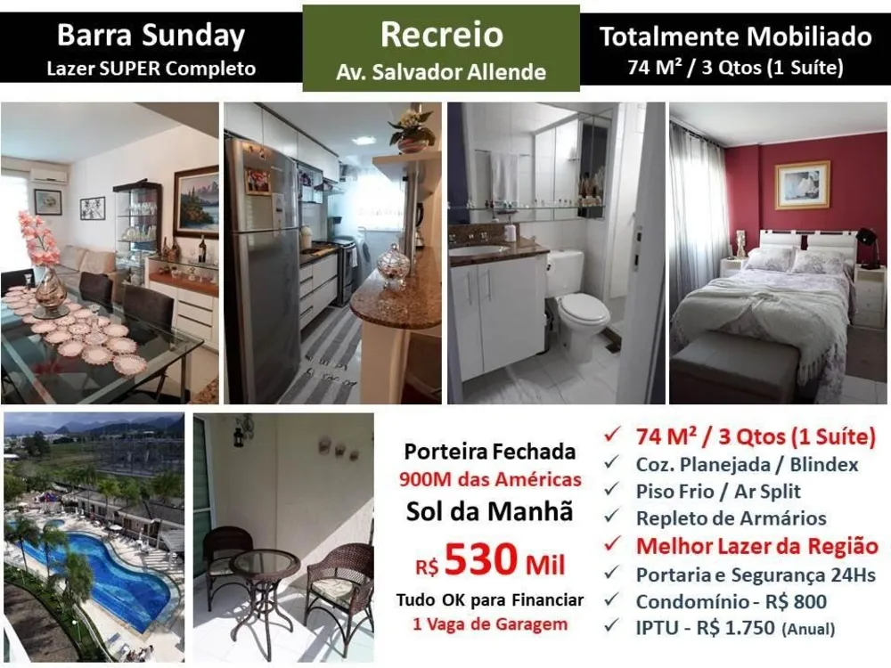 Apartamento, 3 quartos, 74 m² - Foto 1