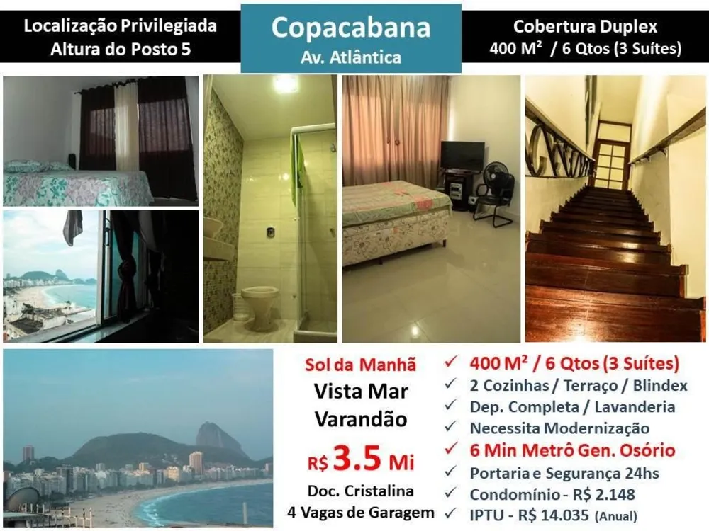 Cobertura, 6 quartos, 400 m² - Foto 1